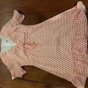 princess poly red heart dress